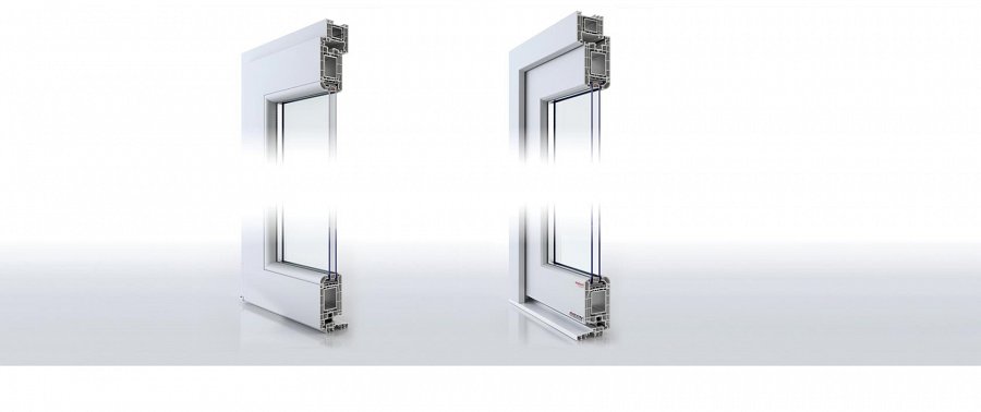 these are the Aluplast doors in a closeup